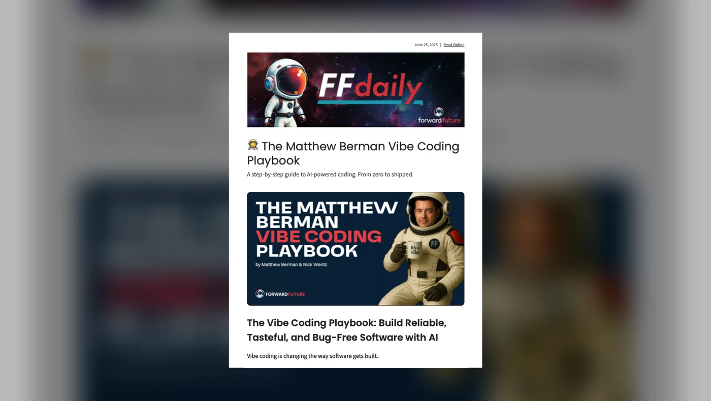 The Matthew Berman Vibe Coding Playbook